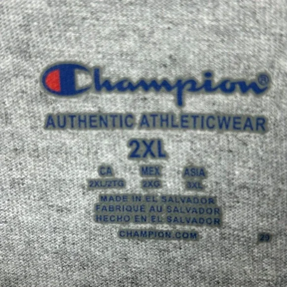 Champion Oklahoma University‎ OU Sooners Shirt Unisex 2XL Gray Short Sleeve - Picture 9 of 9